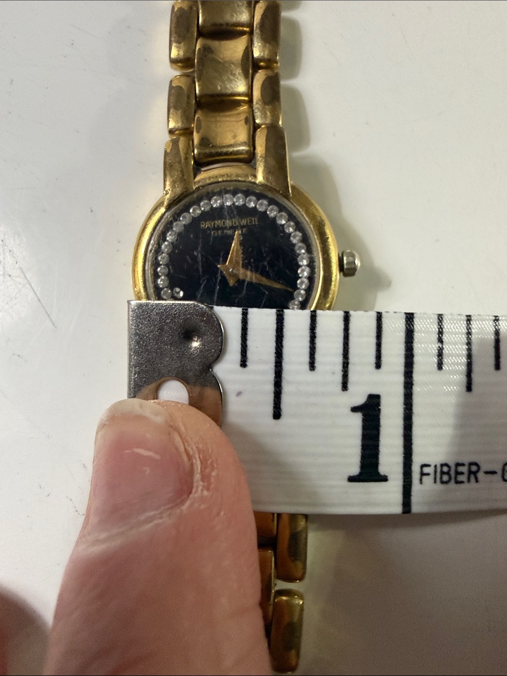 Raymond Weil Gold and Black Crystal-Accented Bracelet Watch - Picture 6 of 7